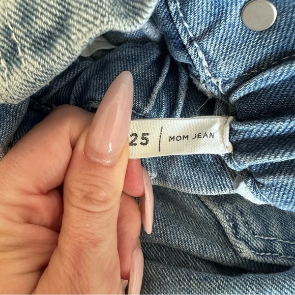 PacSun Paperbag Iris Blue Mom Jeans Women's Jeans 25 - Picture 5 of 7